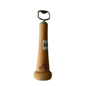 Dugout Mugs Atlanta Braves Wood Bat Bottle Opener made from the actual bat New